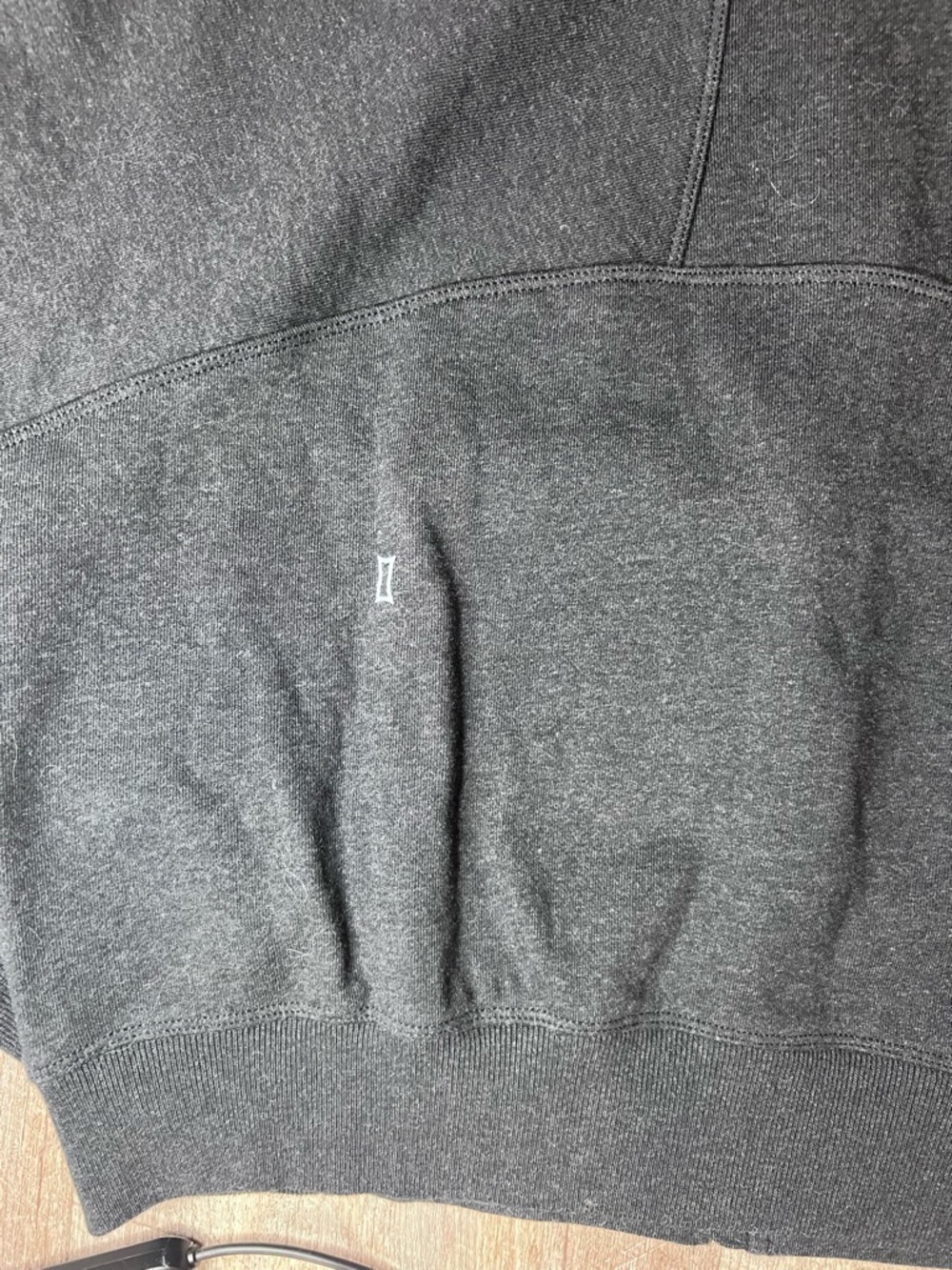 Kit and Ace Zip Up Hoodie Charcoal Grey Cotton Size M Cropped - Picture 10 of 13